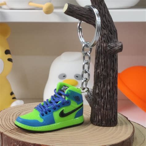 Buy Blue Green Sneakers Miniature Keychain - The Peppy Store