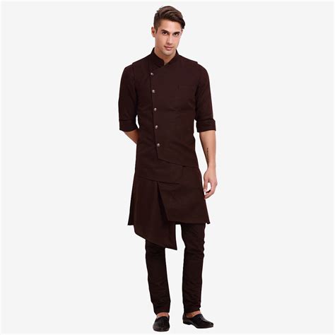 Shade Brown Kurta for Men's – Suvidha Fashion