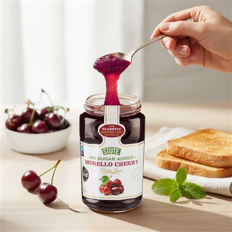 Sugar Free Morello Cherry Jam | Stute