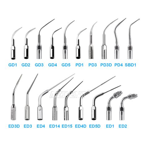 Dental Scaler Pick Dental Ultrasonic Scaler Tips Set - Endo & Perio ...