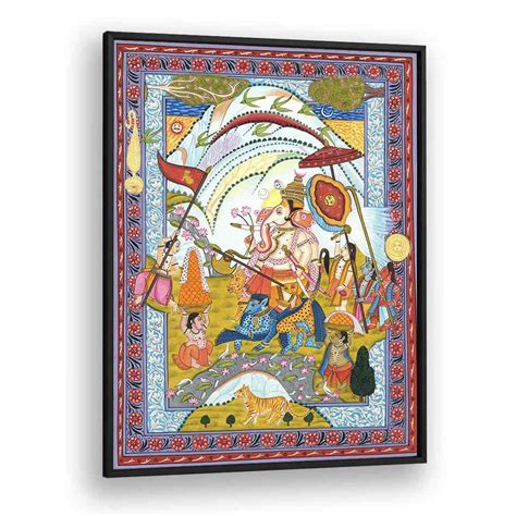 Shri Ganesha Indian Art Painting for Home Decor – Asianmonk