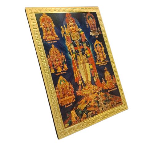 Arupadai Veedu Murugan Fridge Magnet 6.25 X 8.5 Cms அறுபடை வீடு – Sri ...