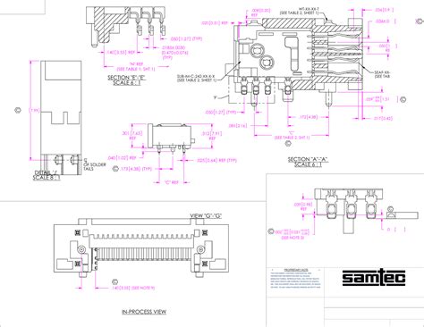 SEAF-RA Drawing Datasheet by Samtec Inc. | Digi-Key Electronics