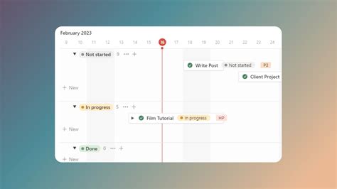 Image result for Notion Timeline Template