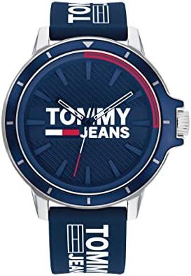 Tommy Hilfiger Men's Quartz Brass and Silicone Strap Casual Watch ...