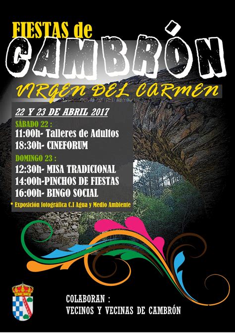 FIESTAS DE CAMBRÓN 2017. VIRGEN DEL CARMEN. 22 Y 23 DE ABRIL