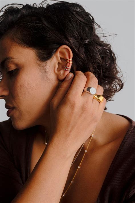 Louise Ear Cuffs in Silver Tone – Shop Lune Global Private Limited