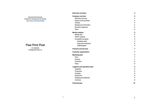 Business Plan Name Example 的图像结果