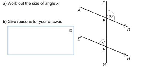Work out the size of angle X - Brainly.in