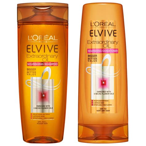 L'Oréal Paris Elvive Extraordinary Oil Shampoo and Conditioner Set ...
