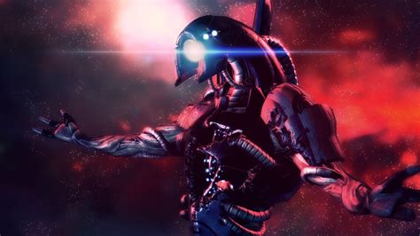 Legion Unleashed: HD Mass Effect Robot Wallpaper