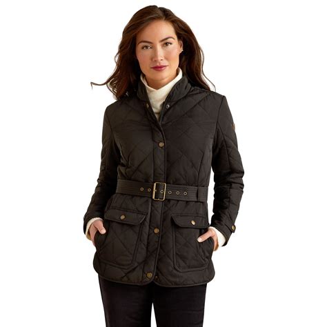 Ariat Women's Woodside Quilted Insulated Jacket - Black | British Attire