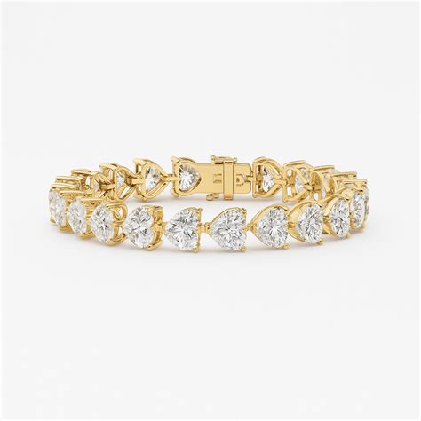 Heart Shape Tennis Bracelet – SYNDIORA