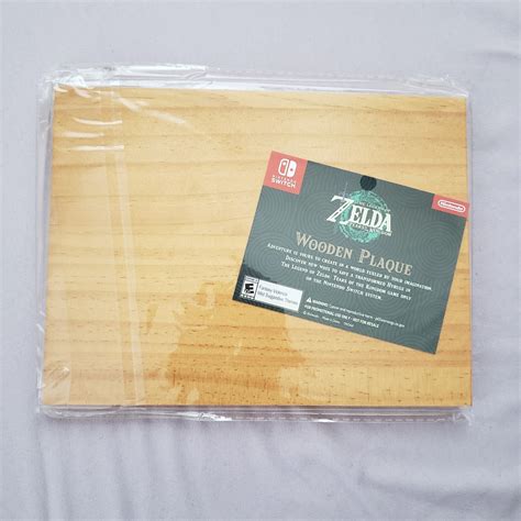 A Lenda de Zelda Lágrimas do Reino Placa de Madeira | Ubuy India