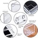 ATOOZED Multi Grid Acrylic Makeup Organizer Transparent Makeup Storage ...