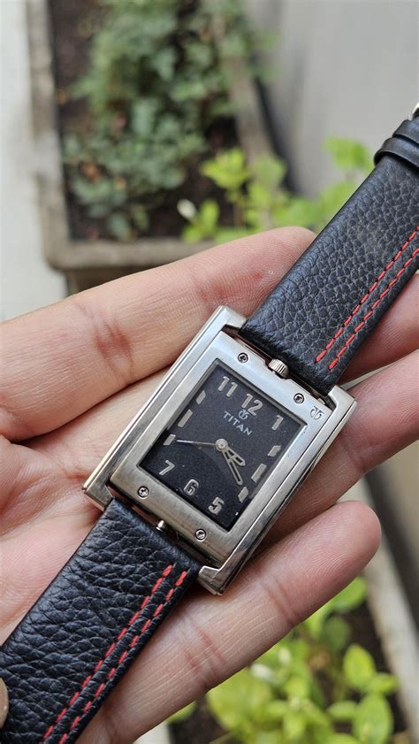 Buy Vintage Titan Reverso Quartz Watch: Stainless Steel Reversible Face ...