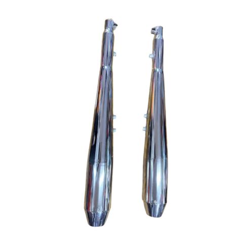 Venom V2 Exhaust Chrome with Db Killer -Direct fit for Jawa 42/ 2.1/ C ...