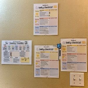 Buy Printable Before School Checklist, Morning Reminders for Kids ...