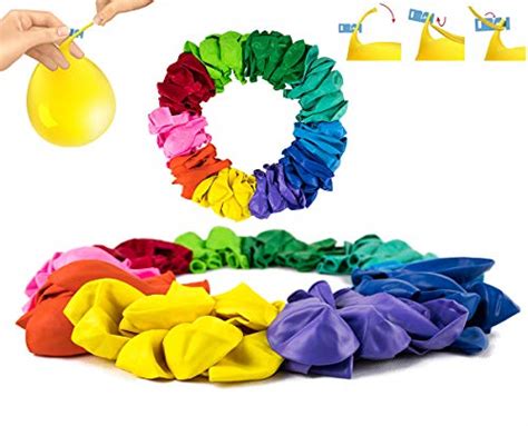 Buy 100 Pcs 12 Inch Latex Colorful Balloons Thick Solid Rainbow ...