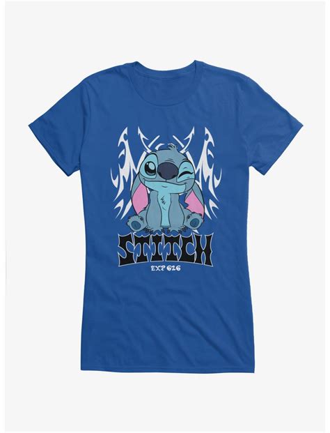 Disney Lilo & Stitch Stitch Tribal Goth Girls T-Shirt - BLUE | Hot Topic