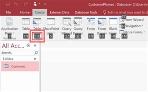 MS Access How to Add a Table in Design View 的图像结果