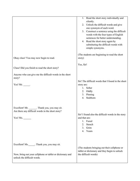 Detailed Lesson Plan in English pdf | PDF