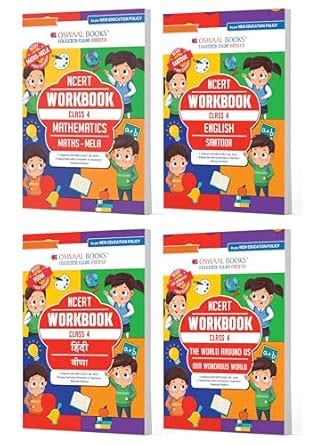 Oswaal NCERT & CBSE Workbooks Class 4 Mathematics (Maths mela), English ...