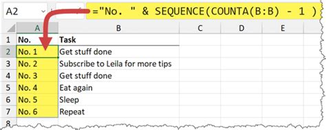 Image result for Sequence Counta Formula Excel