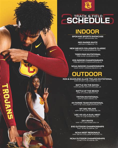 USC Track & Field / XC | OFFICIAL: Our 2025 indoor and outdoor ...