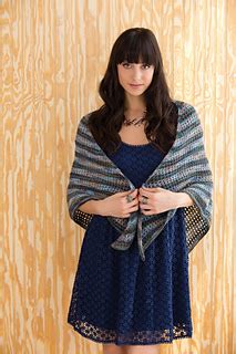 Image result for Striped Rectangular Shawl Pattern Lightweight Yarn