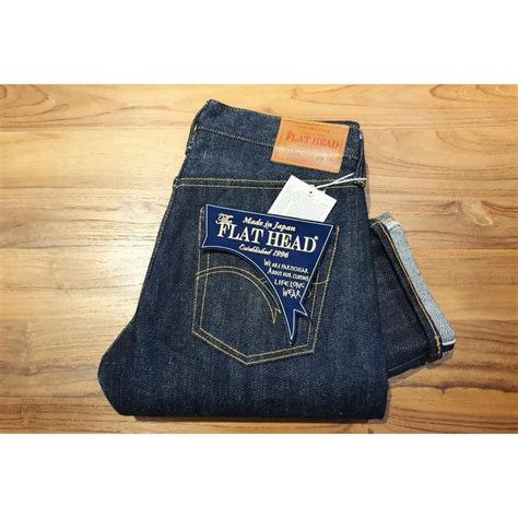Jual The Flat Head 3202 - 20oz Unsanforized Indigo Selvage Slim Jeans ...