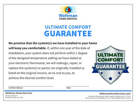 Guarantee | Weltman Home Services