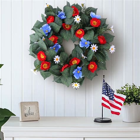 Patriotic Wreath 4th of July Wreaths for Front Door 4th of July ...