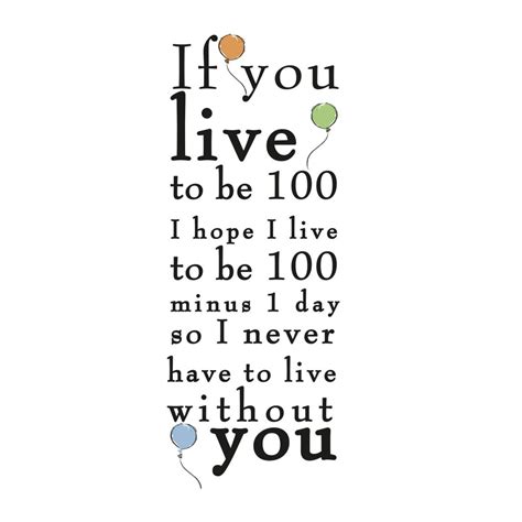 Winnie the Pooh - Live to be 100 Wall sticker | wall-art.com