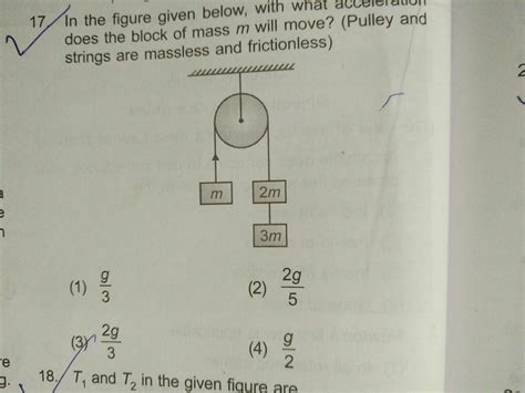 inthis figure given below with what acceleration does the block of mass ...