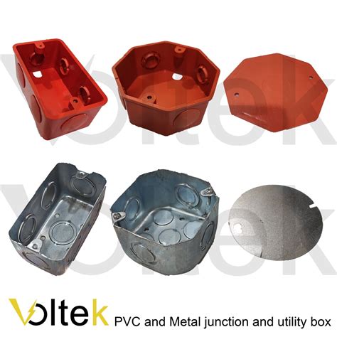 Junction, Utility and Junction Box Cover Pvc plastic orange for ...