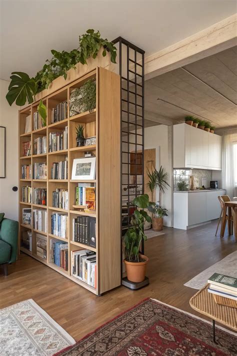 15+ Creative Studio Apartment Divider Ideas | Home interior design ...
