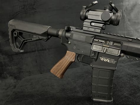 Walnut AR15 A1 Grip — RAILWOODS M-Lok Rail Covers and Wood AR15 Furniture