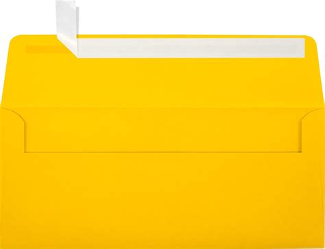LUXPaper #10 Square Flap Envelopes in 80 lb. Sunflower, Printable ...