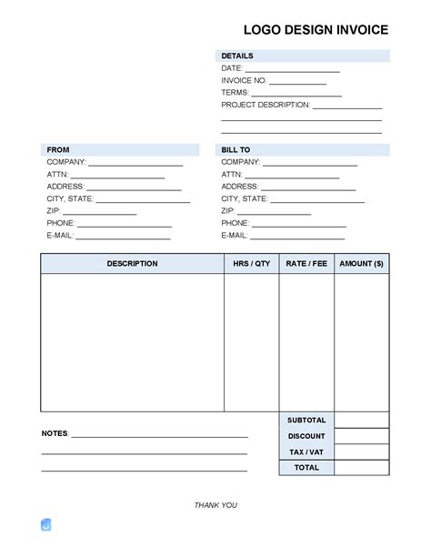 Image result for Invoice Template Design