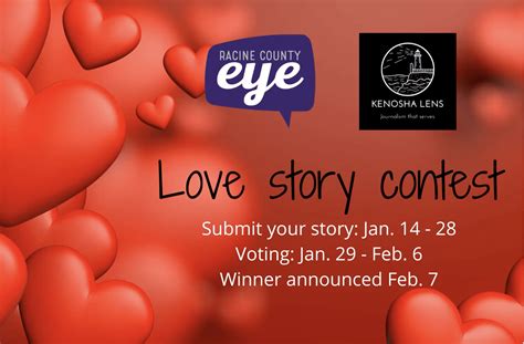 Racine County Eye & Kenosha Lens Love Story Contest Begins Jan. 14 ...