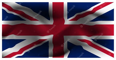 Premium Vector | United kingdom 3d flag britain banner background vector illustration