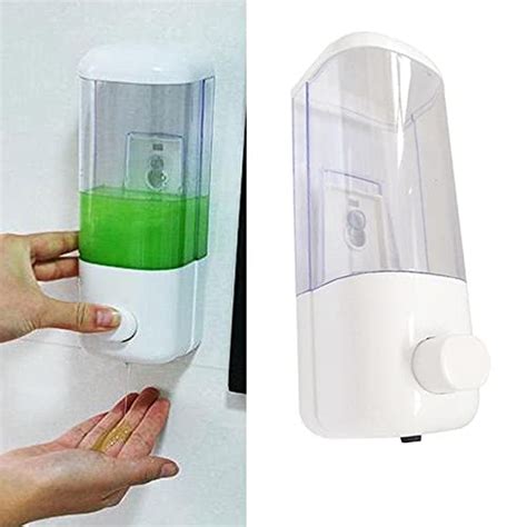 TOTAL HOME ABS Wall Mounted Soap Dispenser (Clear, 500 ml) : Amazon.in ...