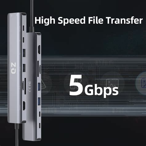 Buy QZ USB C Hub | C Hub | Type C Hub | USB Hub Type C | USB C Docking ...