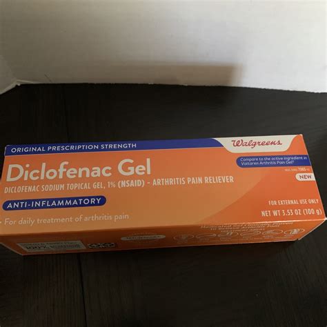 GENERIC VOLTAREN DICLOFENAC SODIUM TOPICAL GEL 1% ARTHRITIS RELIEF 3.53 Oz | eBay