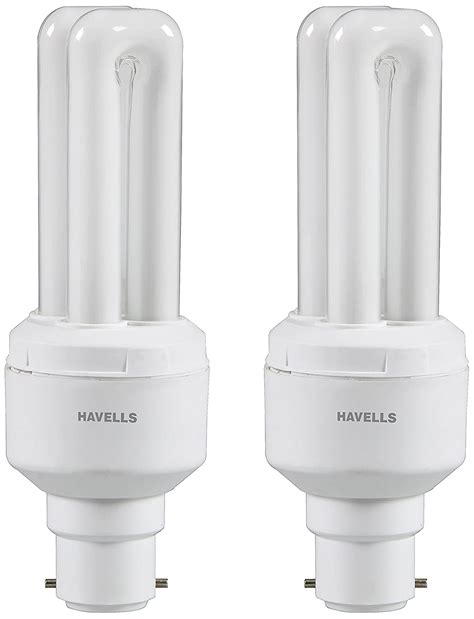 Buy Havells DU Base B22 11-Watt CFL (Cool Day Light and Pack of 2 ...