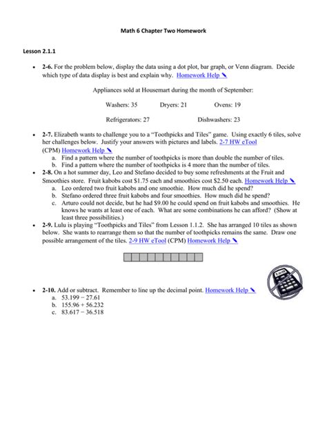 Image result for Lesson 6 Homework 2 2
