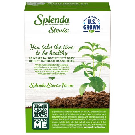 Splenda Stevia Sweetener Packets | Plant Based. Zero Calorie Sweetener ...