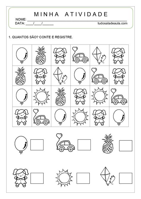 Atividade De Matematica Educação Infantil - BAMEDU