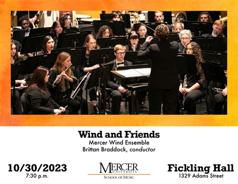 Mercer Wind Ensemble Presents Winds and Friends | Mercer Events